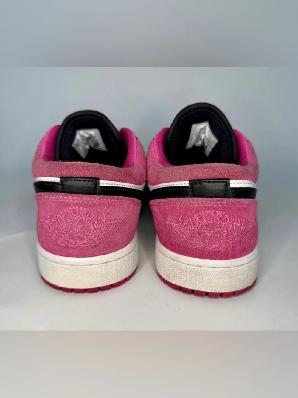 Nike Air Jordan 1 Low SE Fuchsia Men’s Size 9 US CK3022-005 Pink Black White - Picture 5 of 11